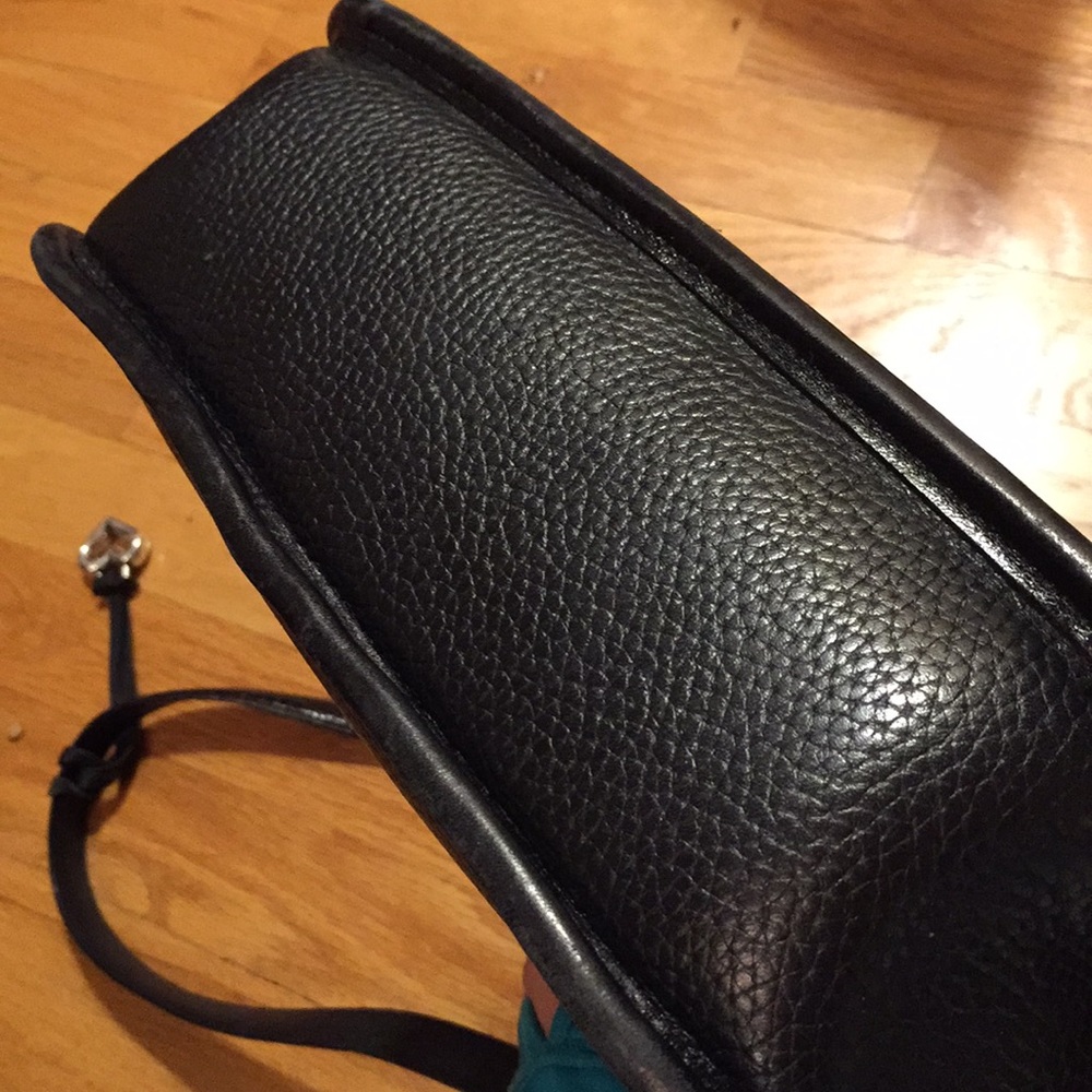 Black Pressed Mock Croc Adjustable Strap Braid Bow - image 4